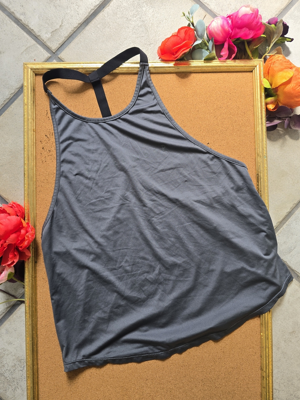 💫 2/$25 Ryderwear Charcoal Gray T Back Racerback Tank